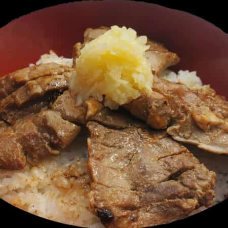 【ニンニク醤油】贅沢厚切りトンタン｜三滝本町でまぜそば・お肉のテイクアウト・デリバリー