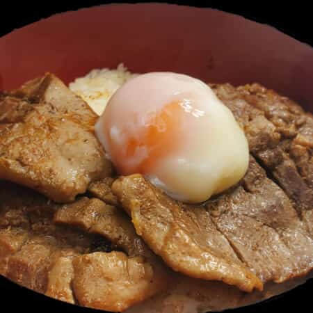 【温玉】贅沢厚切りトンタン｜三滝本町でまぜそば・お肉のテイクアウト・デリバリー