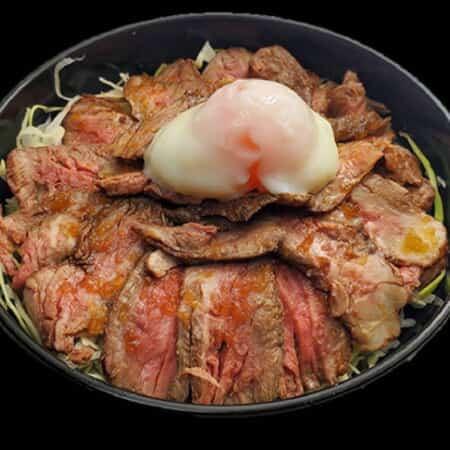【温玉】プレミアムローストビーフ丼｜三滝本町でまぜそば・お肉のテイクアウト・デリバリー