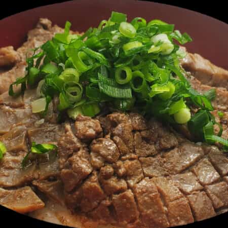 【青ネギ】贅沢厚切りトンタン｜三滝本町でまぜそば・お肉のテイクアウト・デリバリー